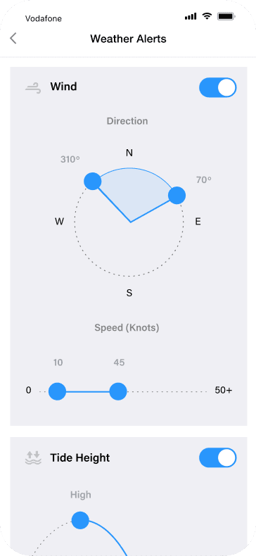 Set up alerts easily.