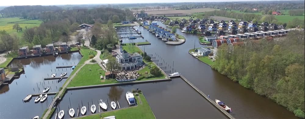 De jachthaven van Waterpark de Bloemert