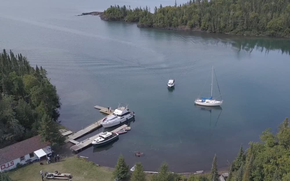 Porphyry Island harbor