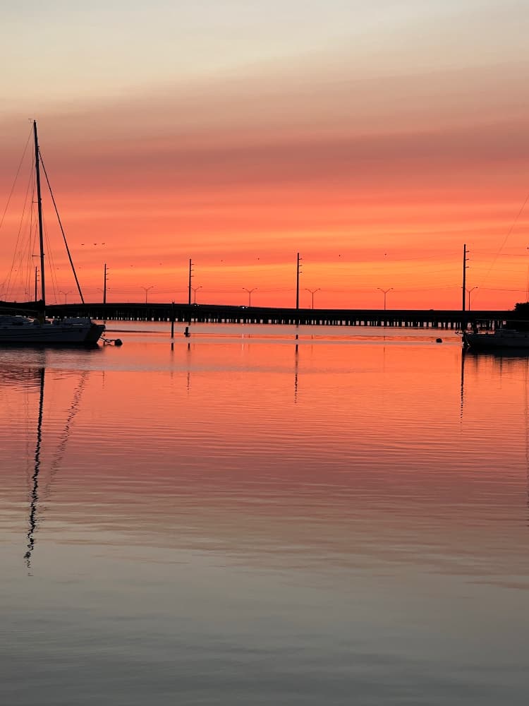Great sunsets from NAS Boca Chica Marina!